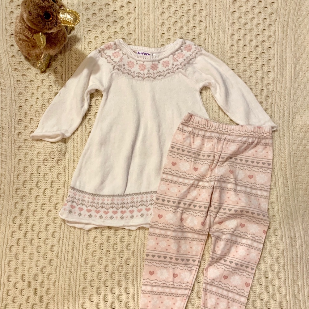 NWOT sweater dress & leggings